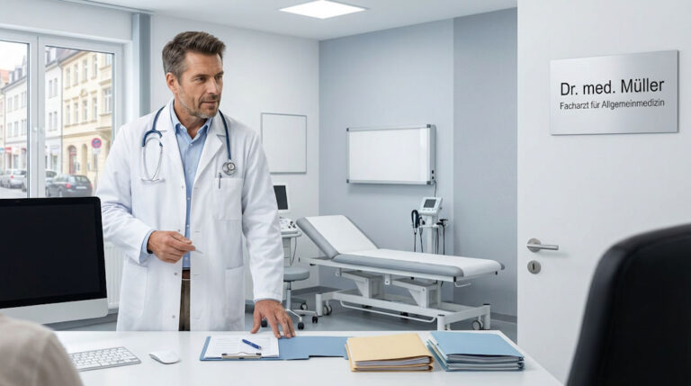 Malerarbeit für eine Arztpraxis in Bamberg