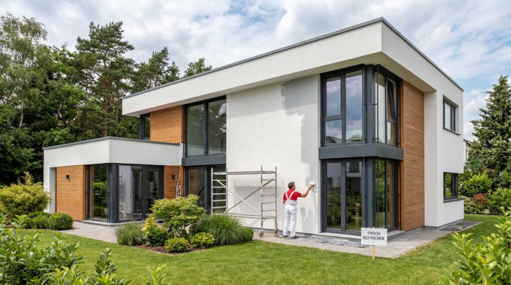 Außenanstrich von Häusern